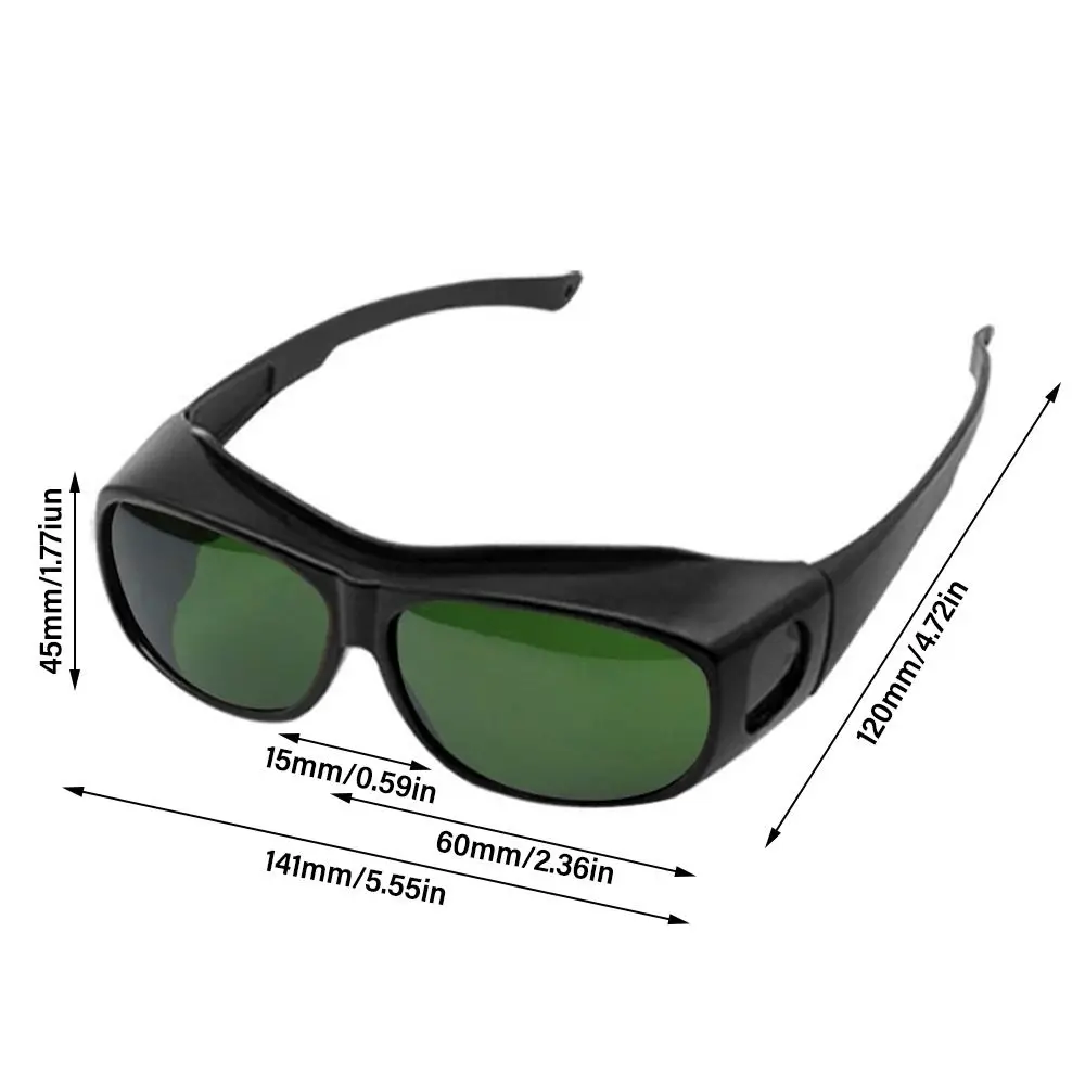 Imagem -06 - Ultra Light Dark Green Lens Welding Goggles Anti Glare Anti Impact Proteção Laser Gás Argônio Arco Soldador Trabalhando Óculos de Segurança