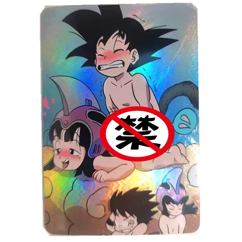 1Pcs/Set Anime Dragon Ball Childhood Goku Kiki Android No. 18 Sexy Card Nude Card Game DIY Toy Gift Comic Collection Card