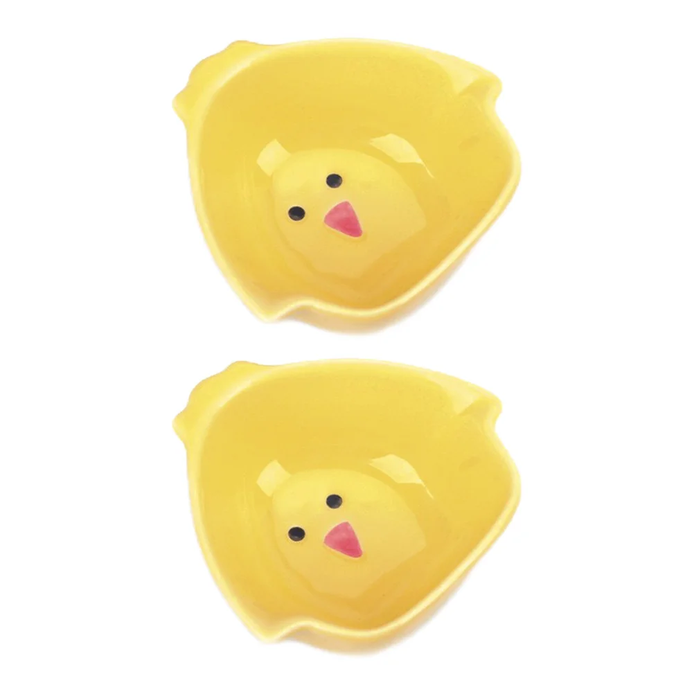 

2Pcs Ceramic Feeding Basin for Birds Premium Food Container for Budgerigar Canary Cockatiel Finch Pet Feeding Dish Clean and