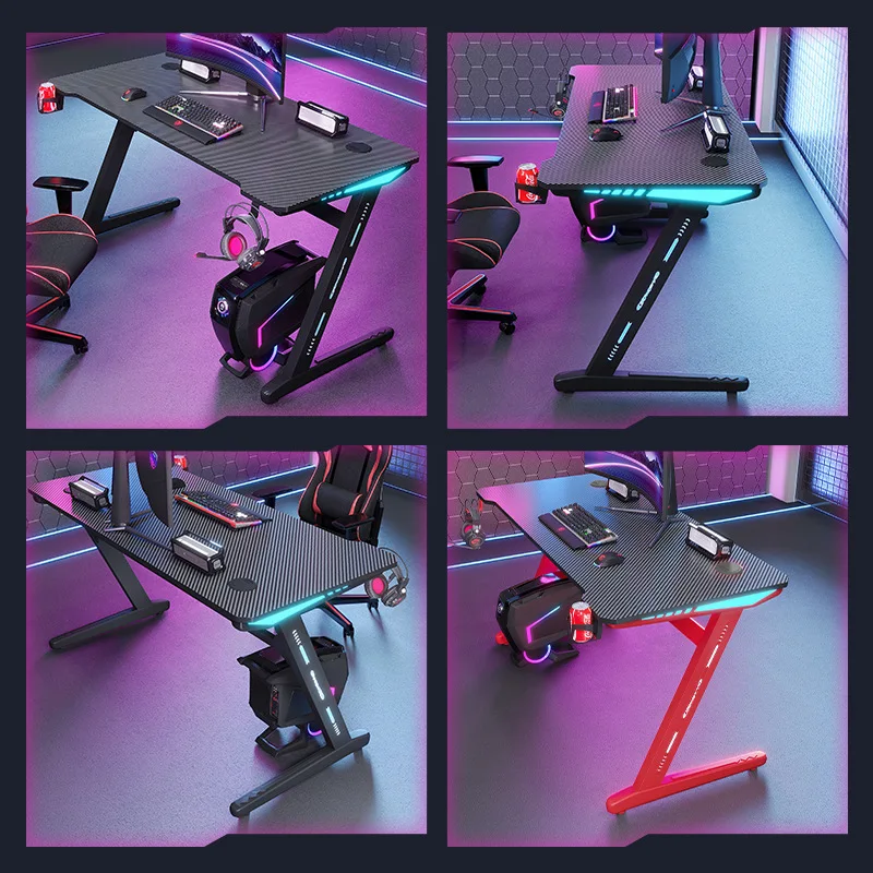 Desktop household computer desk RGB e-sports table office game table cross-border