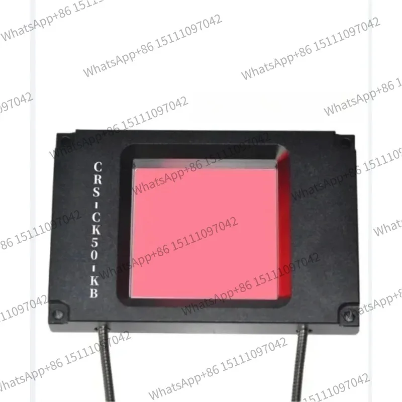 Area to shoot material window fiber optic sensor CRS-CK25 with 50 counts and no false detections, sensing all objects