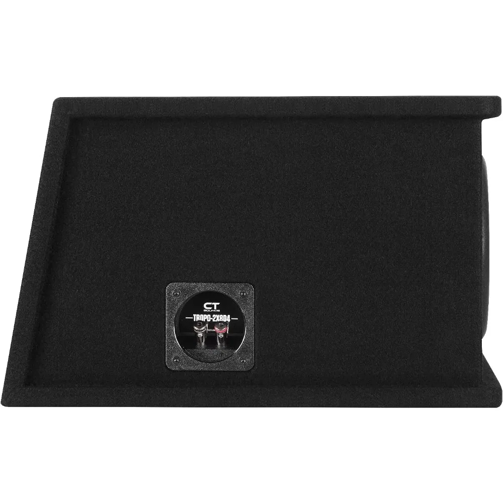 Dual 1600W Loaded Tropo Series Ported Car Subwoofer Box - TROPO-2X8D4