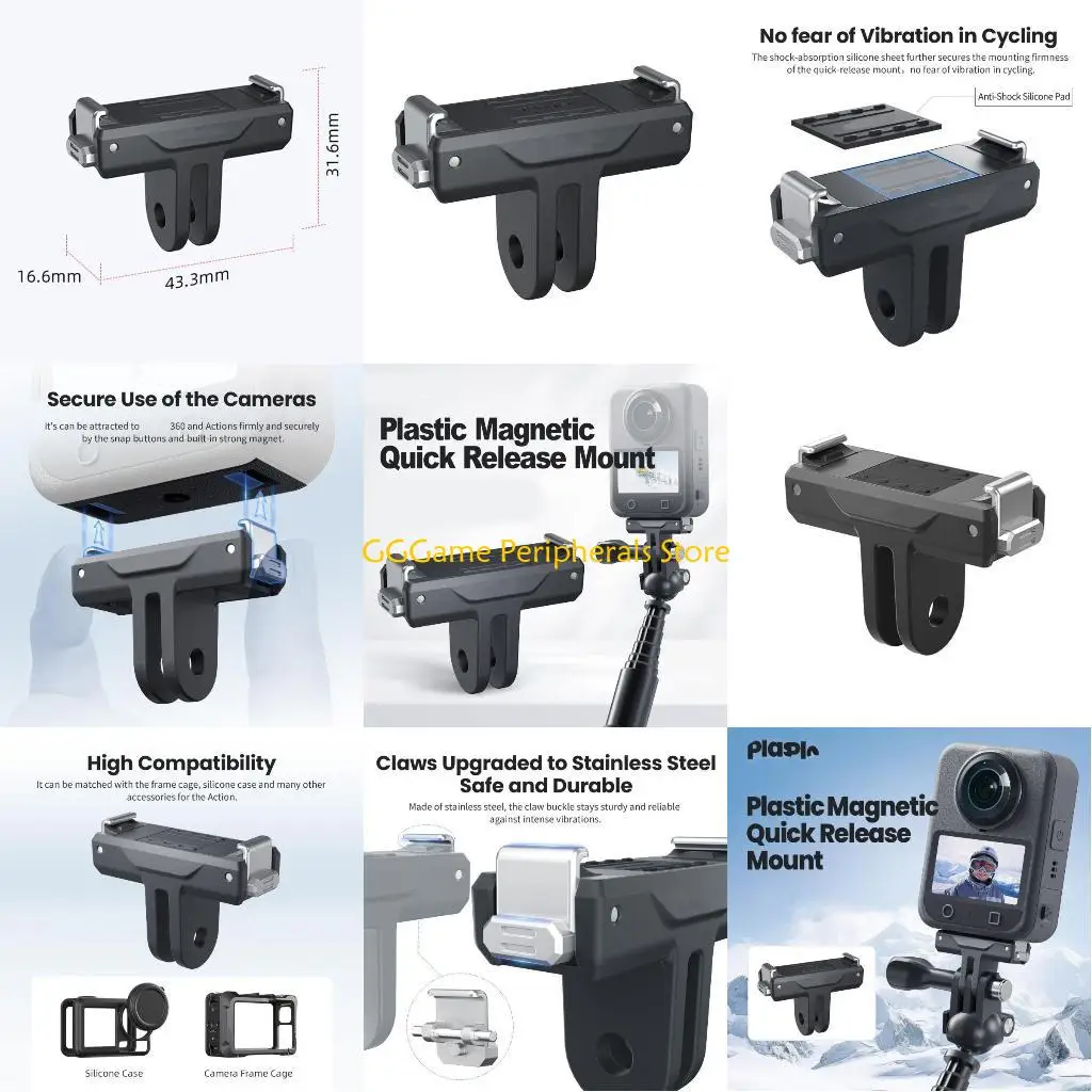 

U55B Quick Release Adapter Base Mount for 360 Protective Case 1/4inch