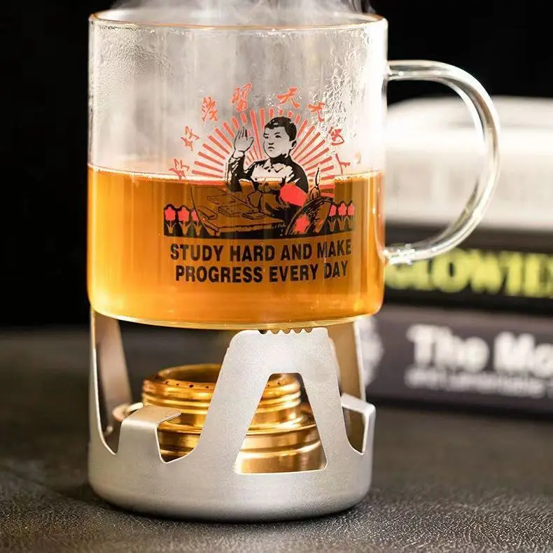 Vintage Thick Glass Mug with Large Capacity, Nostalgic Retro Mug for Daily Water or Tea, Sturdy Heatproof Home Essential