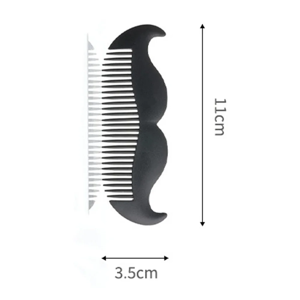 Cute Mini Pocket Beard Comb Portable Goatee Styling Combs Professional Salon Hairdresser Mustache Brush Wide Teeth Comb