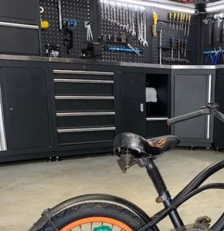 Garage Metal Corner Box Combination Tool Cabinet Garage and Workshop Tool Boxes and Storage Cabinet Steel Workbench