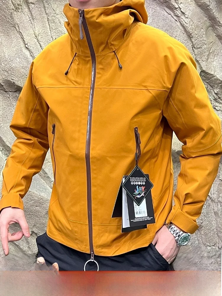 

Outdoor Men's Tee-in-One down Jaet Hard ell Fully Taped Du down Warmth Outerwear Polyester Fiber Long Sve Zipper