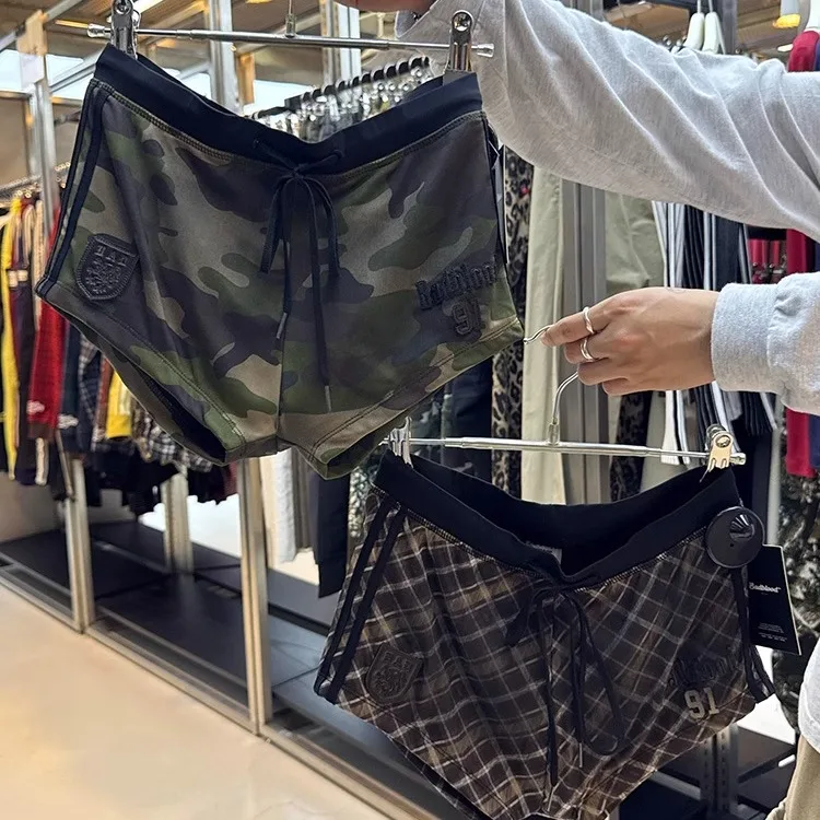 Pantaloni Spor Or dal design americano per donna Casual Camouflage Ords Trendy Commuter Sle Gamba dritta Regular Thin