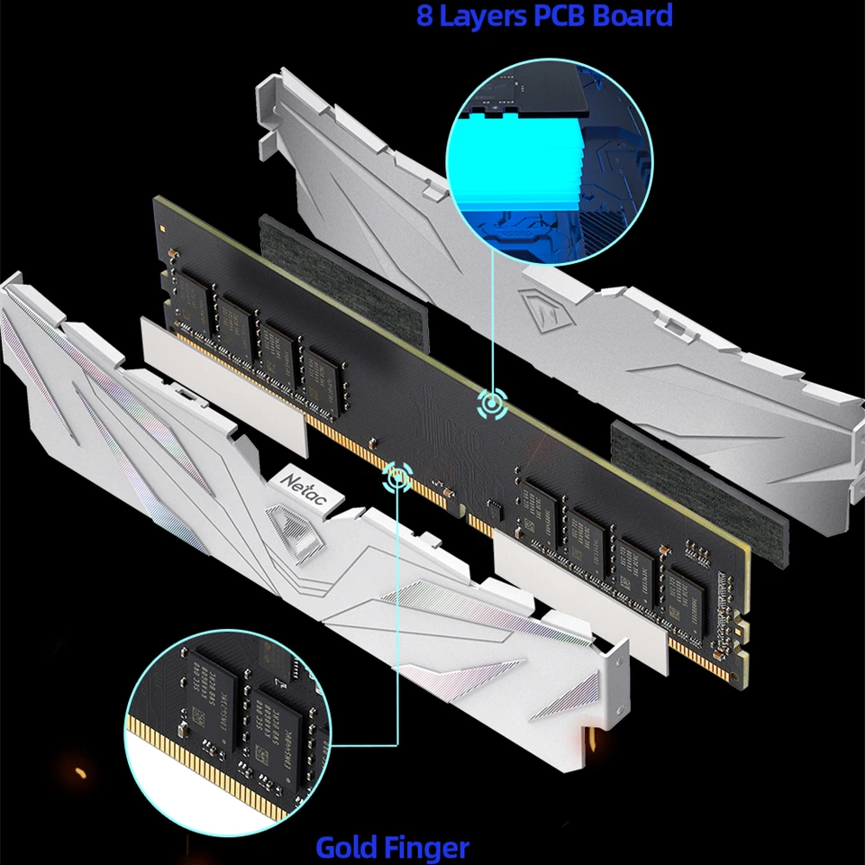 Netac-DDR4 ramメモリ、intel xmp amdデスクトップ、pc x99