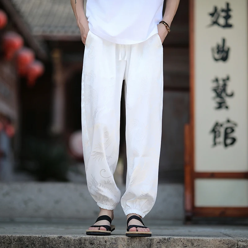 Мужские повседневные брюки с императорским узором - Лето-Весна 2025 г