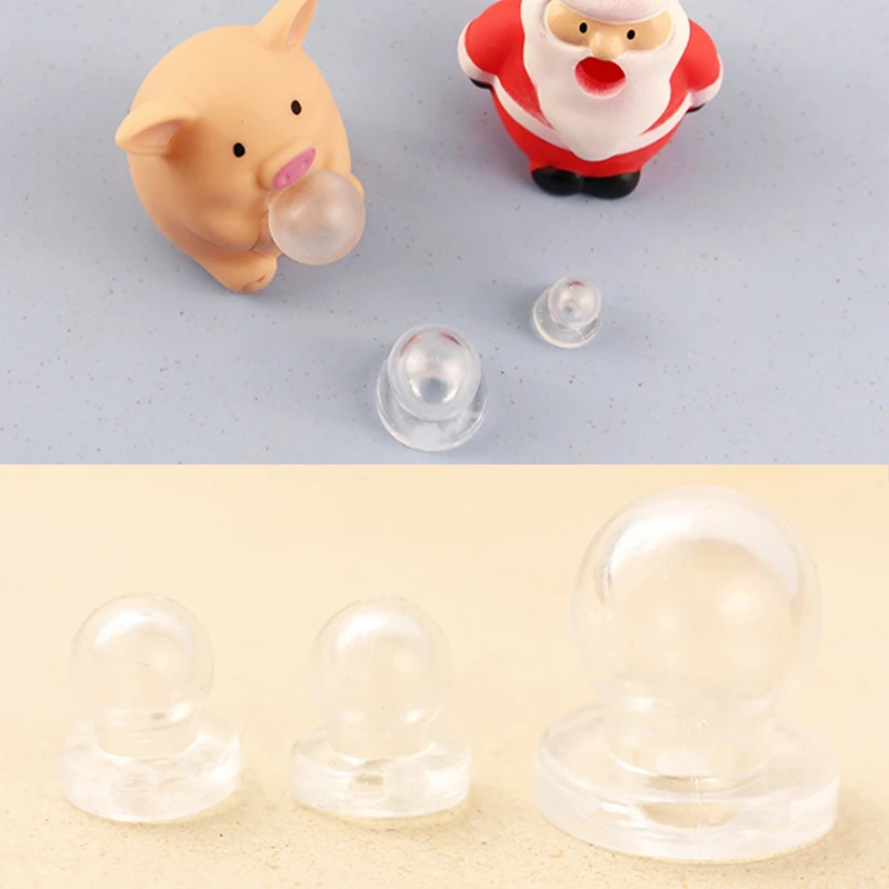 5Pcs S/L Squeeze Toy DIY Accessories Universal Transparent TPR Material Inner Ball Blow Bubble For Doll Bubble Inner Core