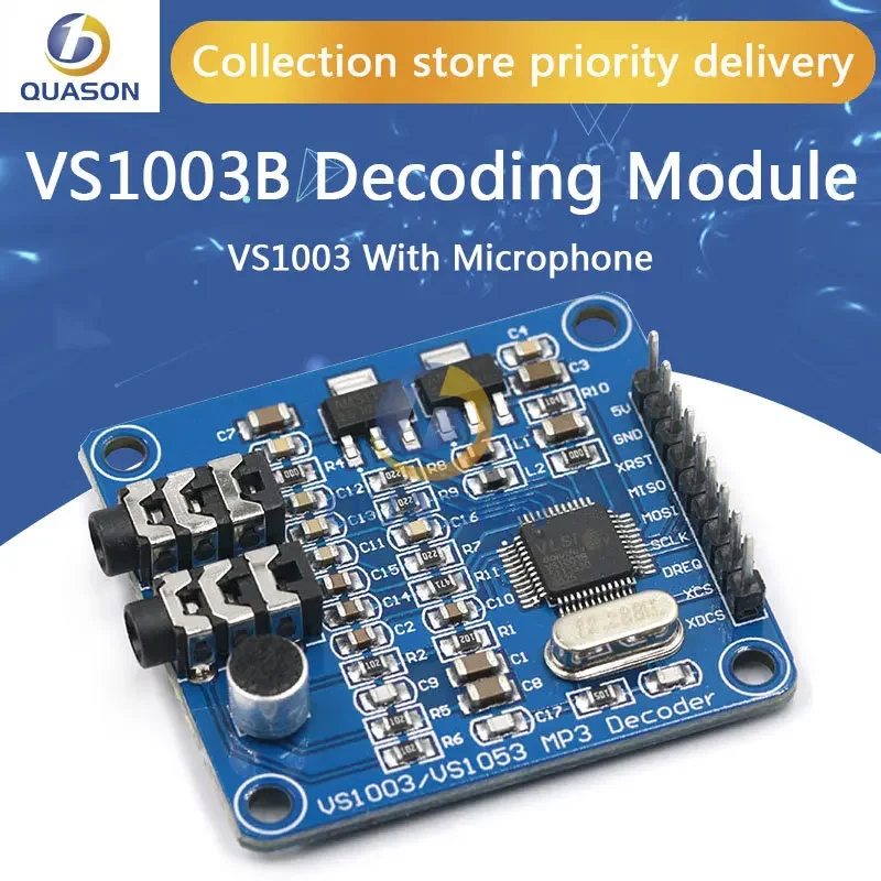 VS1003B VS1053 MP3 Module Development Board Onboard recording Function Development Board