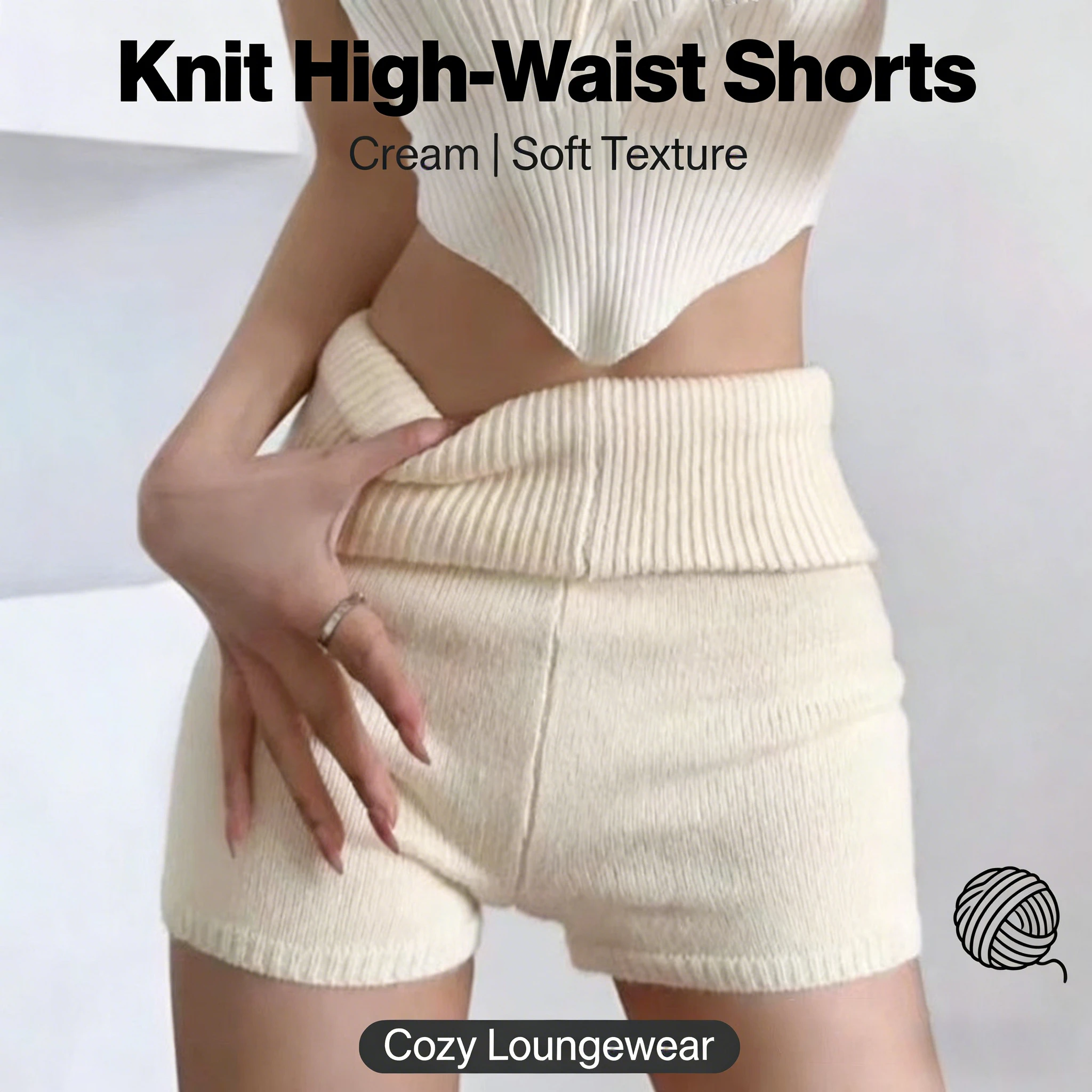 여름 순수한 매력의 낮은 허리 니트 핏 스트립 힙 반바지 여성용 아메리칸 스파이스 걸스 홈 파자마 팬츠 슬림 엘라스틱