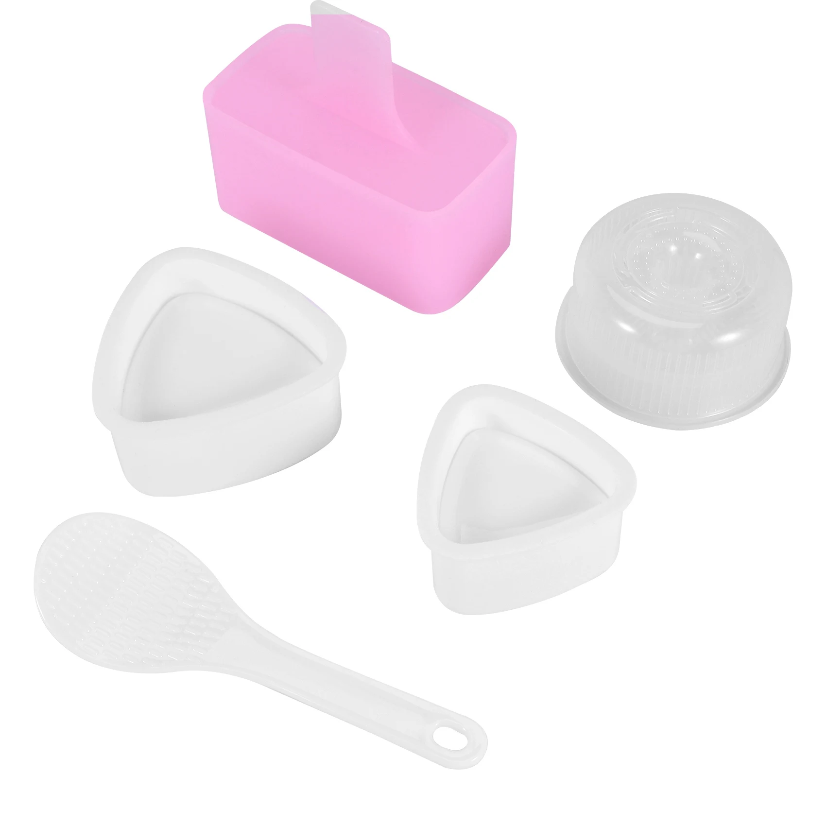 قوالب صانع السوشي قالب أونيجيري صانع Musubi اضغط على مجداف الأرز قالب صنع السوشي للمطبخ المنزلي