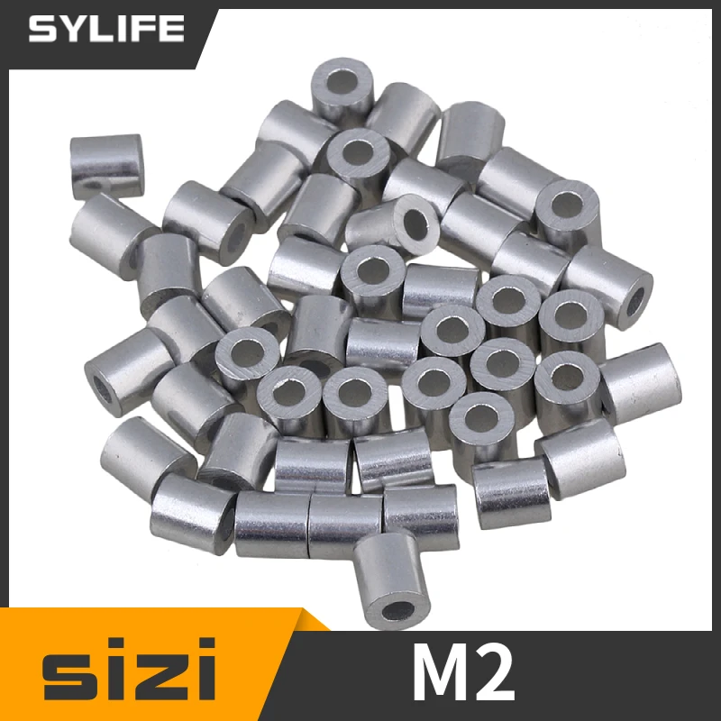 50PCS Wire Rope Round Aluminum Clip For 2mm Wire Rope