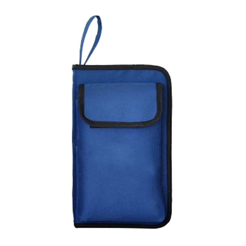 Electrician Tool with Pocket Heavy-Duty Oxford Cloth Waterproof Small Storage Bag Zipper Closure Portable