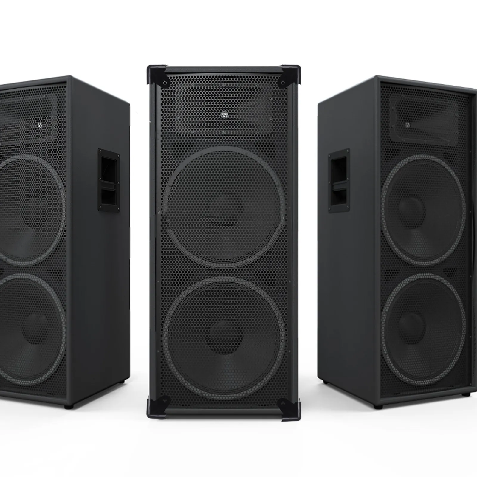 6Pcs Heavy Duty Metal Corner Covers for Speakers Stage Audio Equipment Wooden Boxes Edge Protectors Shipping Carton Guards Black