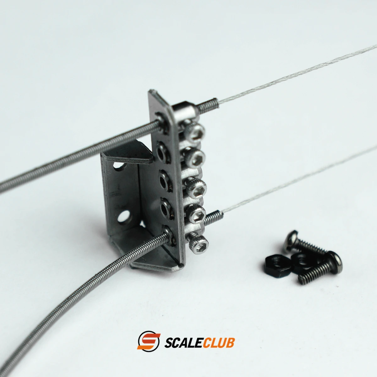 Scaleclub modello rimorchio fango arrampicata ponte di bloccaggio linea cavo di trazione fisso per camion Tamiya Lesu Rc