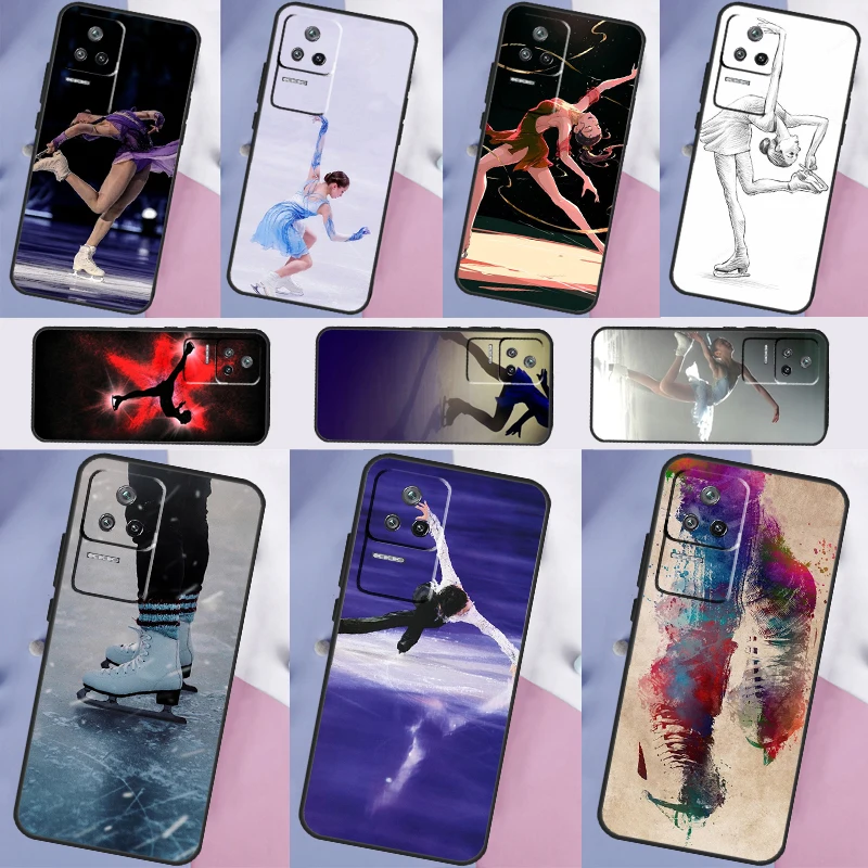 Figure Skating Dance Case For Xiaomi 13 12 Lite 11T 12T Pro 12X POCO X3 X5 F5 Pro F4 X4 GT M5s C40 F3 Back Cover