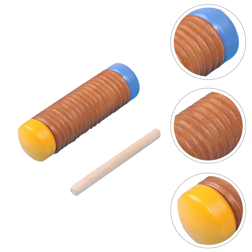 Rainphone Lightweight Musical Toy Sound Instrument Wooden Small Hands Beating Drum Percussion Premium Material