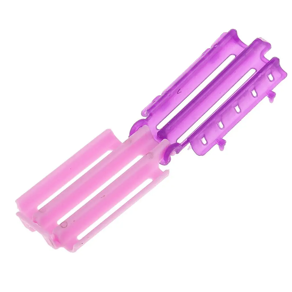 Hair Rods Small Size Pink Purple Reusable Curl Machine Hair Tools for Women Salon Supplies and Home Hairstyle