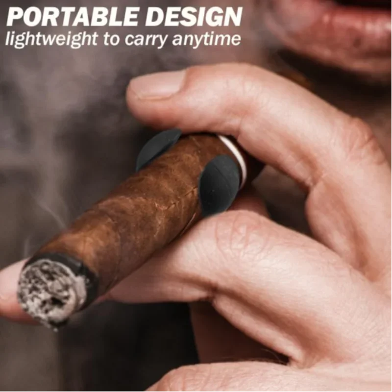 Magnetic Cigar Holder Fits Golf Carts Beach Chairs Fishing Rods Secure Magnetic Grip Hook & Loop Strap Smoking Tool