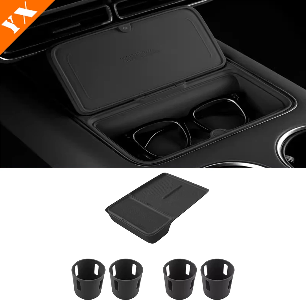 For Li Xiang L7 MAX Accessories Car Wireless Charging Silicone Pad Central Control Storage Box Pad Anti Slip Protection Pad