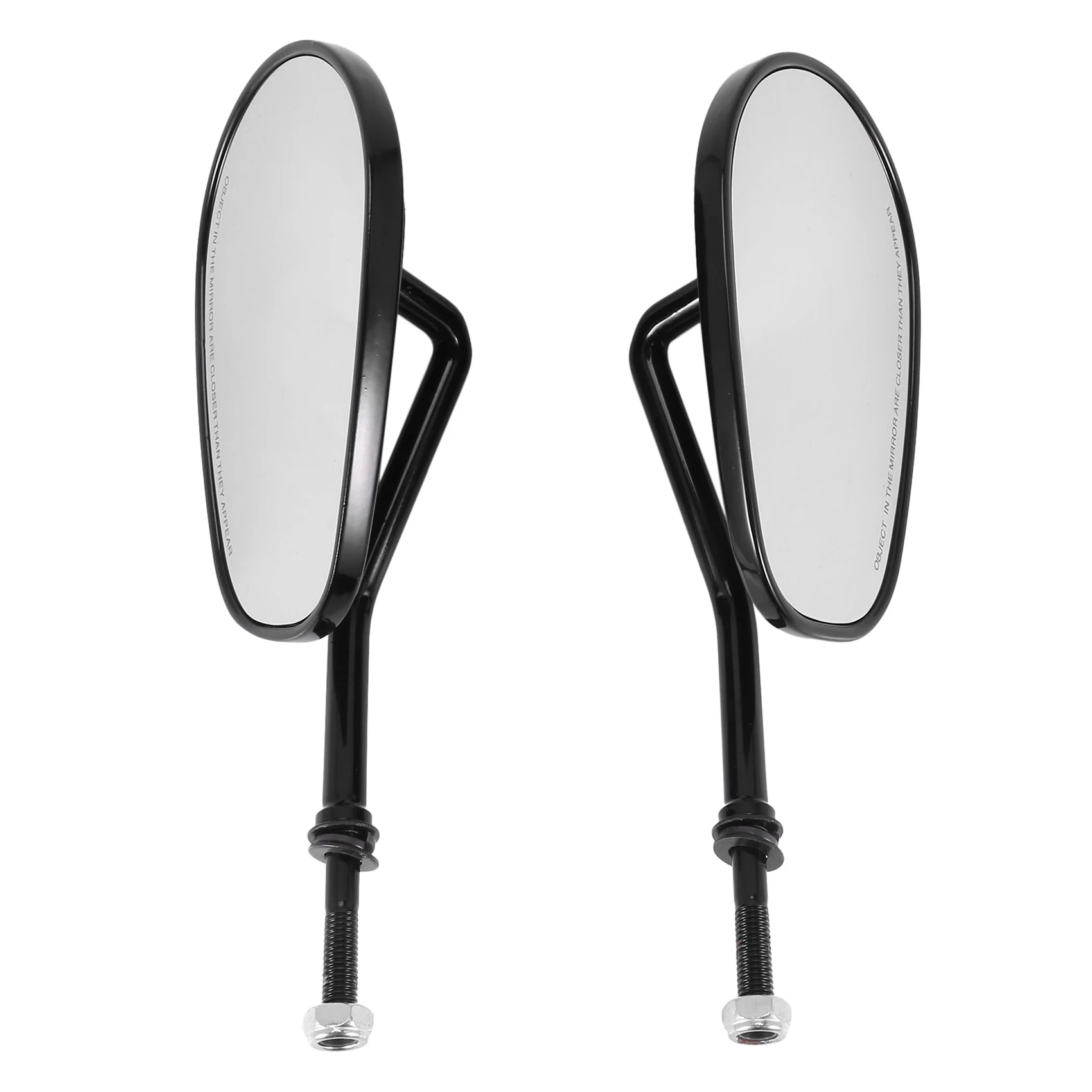 Black Matte Motorcycle Side Mirrors For Harley Davidson Xl 883 1200 Cruiser Touring