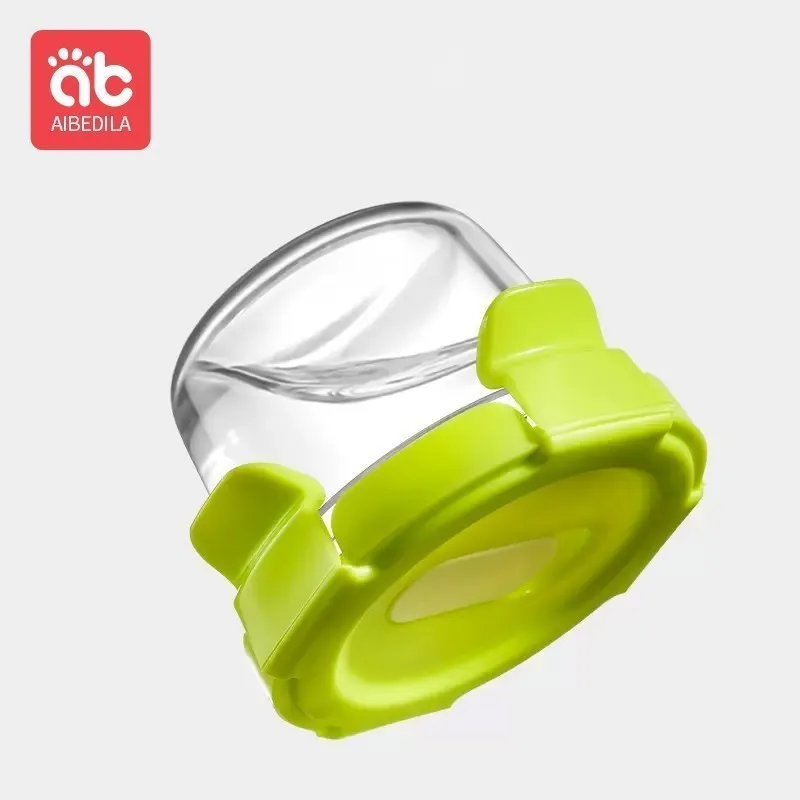 AIBEDILA Baby Stuff Mother Kids Glass Food Bowl Children\'s Dishes for Food Babies Dish Items Tableware Girl Feeding Set Solid