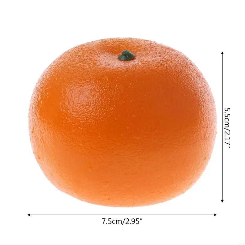

G6KF Artificial Orange Foam Material Fake Agriculture Gardening Display for Greenhouse Planting Mature Fruits Display for Dol