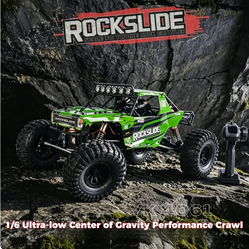 Yikong Yk4061 1/6 Scale Low-Center-Gravity 4wd Rtr Torque Rc Rock Crawler Off-Road Car Toy For Boys Birthday Gift