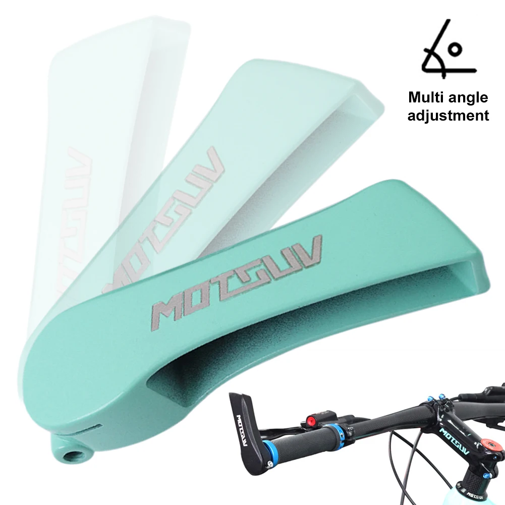 1 Pair Adjustable Small Auxiliary Bicycle Handlebar Aluminum Alloy Bar Ends MTB Road Bike Vice Handle Rest Cow Horn for Cycling