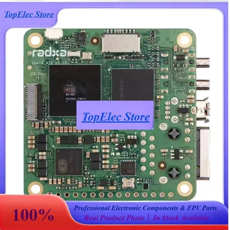 TopEsRadxa Cubie A7S Mini Main Board Allwinner A733 Octa-core CPU 3TOPS WiFi6