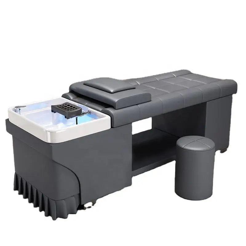 Thai fumigation water circulation head therapy hair wash bed wash barbershop special flat lying massage table