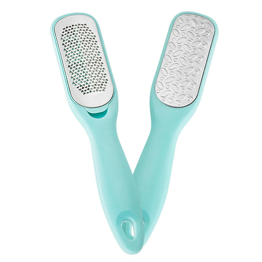1Pcs Foot Files Double Sided Stainless Steel Pedicure File Waterproof Callus Remover Foot Scrubber Smooth Heel Exfoliation Care