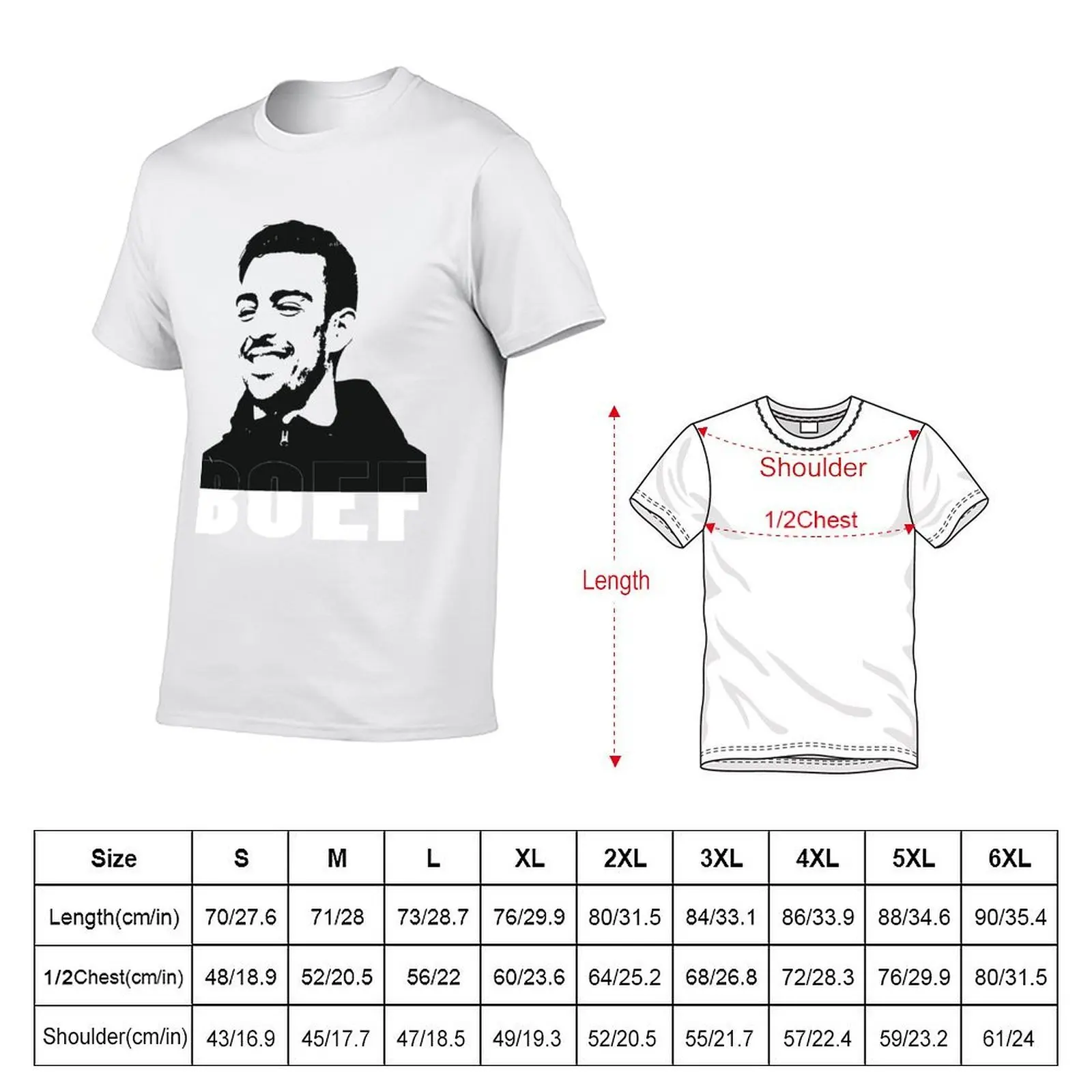 BOEF T-Shirt anime t shirts oversize man t shirts for men T-Shirt