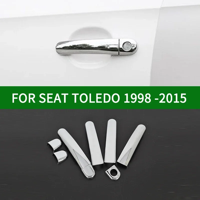 

ДЛЯ Seat Toledo 1M 5P NH 1998-2015 аксессуар глянцевый хром серебристый чехлы на дверные ручки отделка TDI FSI TFSI