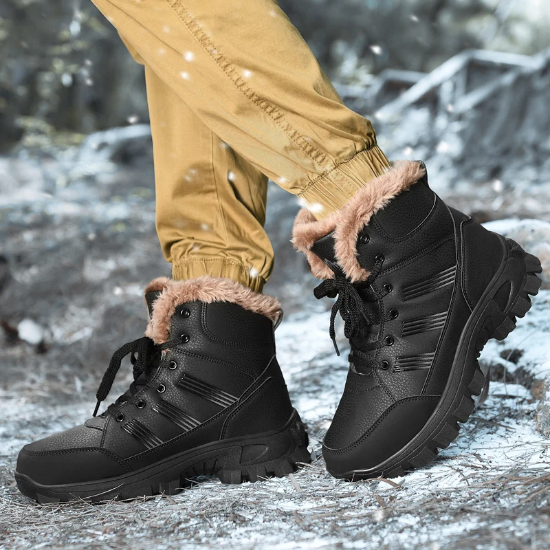 Buty Meskie Męskie buty 2025 Nowe zimowe kapcie Ciepłe męskie buty Wodoodporne Antypoślizgowe Pluszowe sneakersy Męskie tenisówki Buty Męskie Sneakersy Zimowe