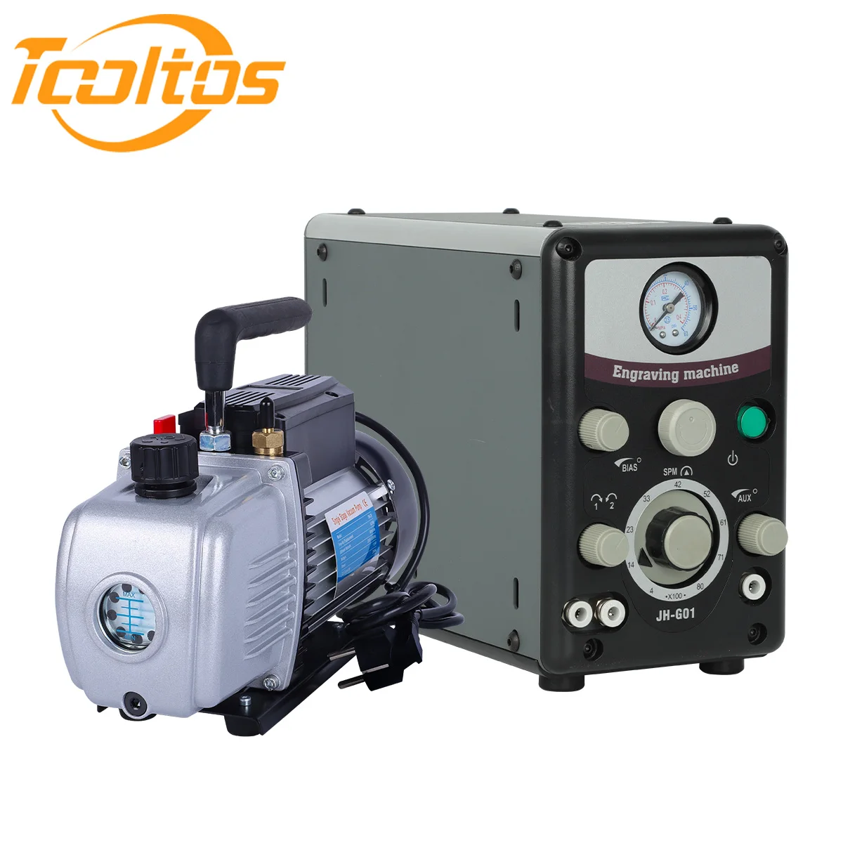 tooltos 8000 RPM Electric Jewelry Sculpting Machine & 2L Rotary Vane Vacuum Pump for Jewelry Casting | Professional Tool Set