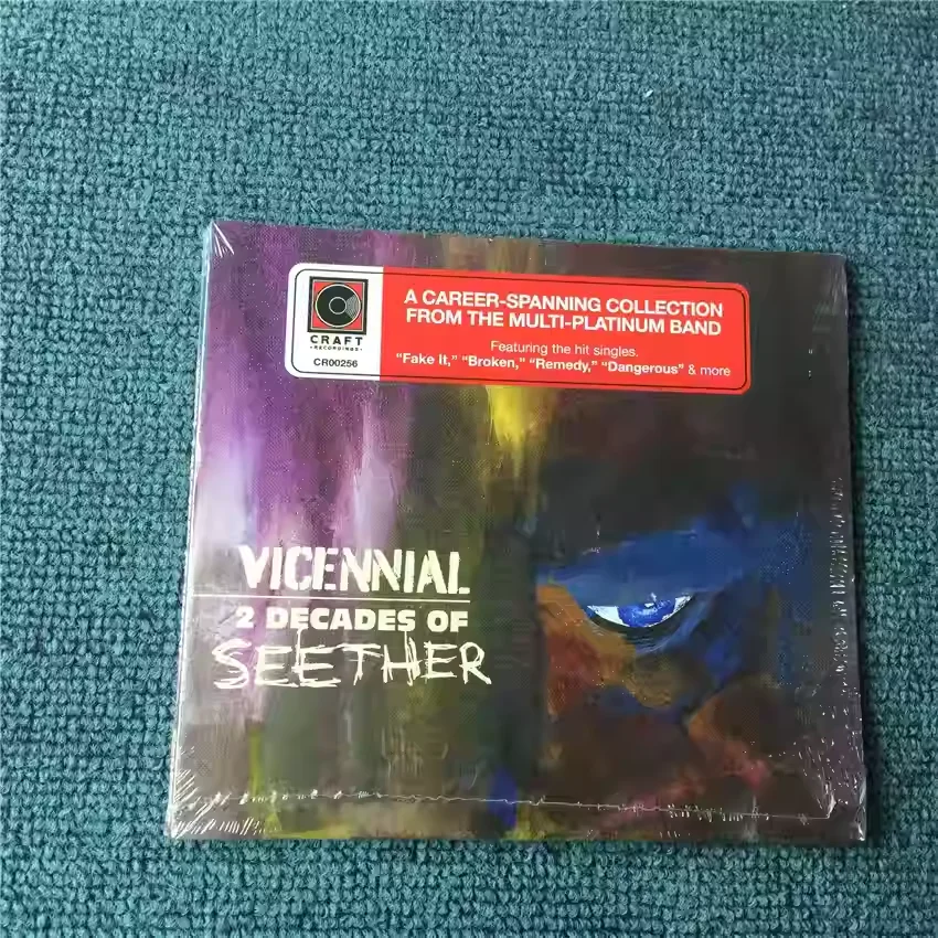 

Альтернативный метал-альбом Seether Music CD: Vicennial – 20 лет музыки Seether. Музыкальный диск для косплея, Walkman, автомобильных саундтреков. Подарочный набор.
