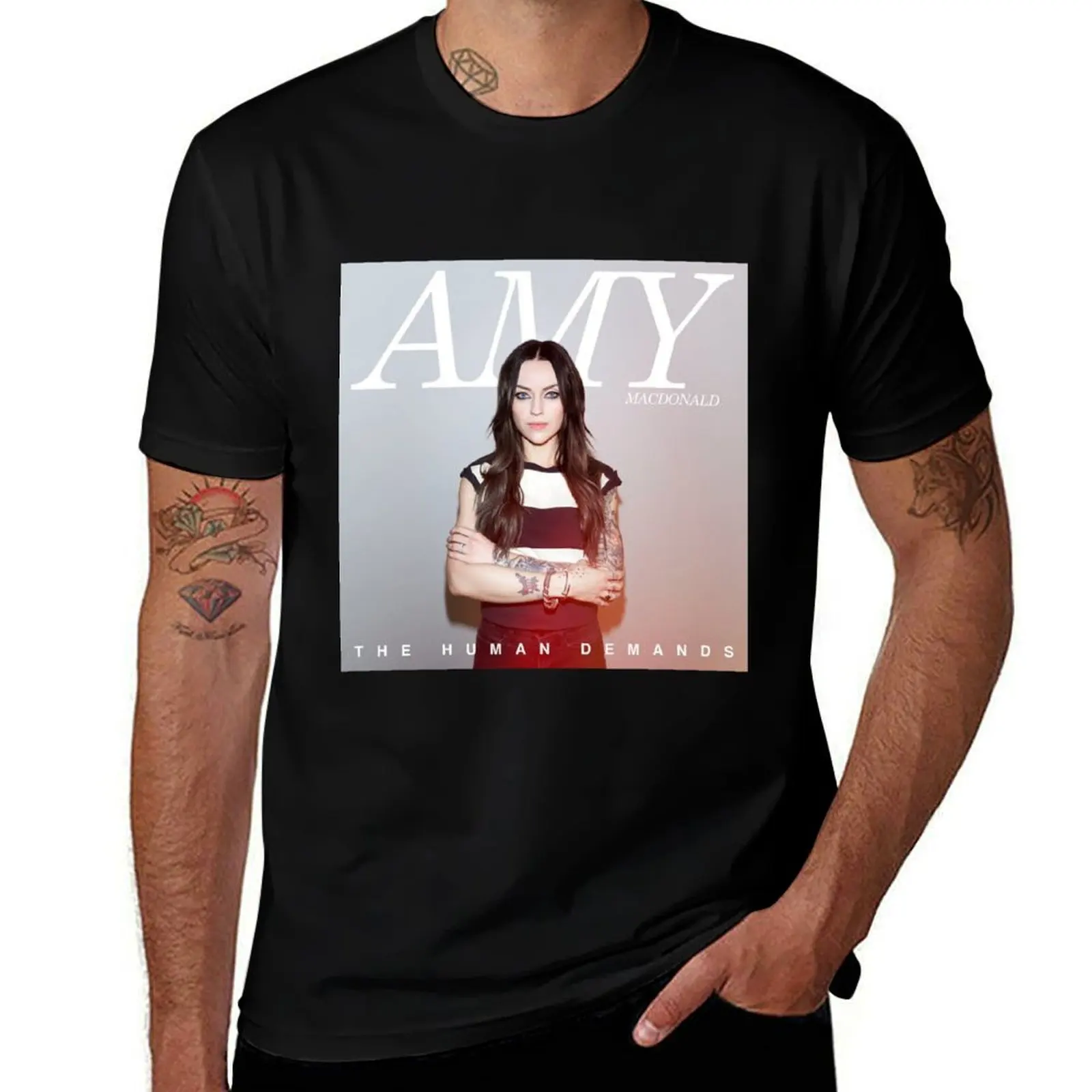 

Amy Macdonald the human demands T-Shirt man t shirt graphic anime tshirt printed t shirts for man T-shirt