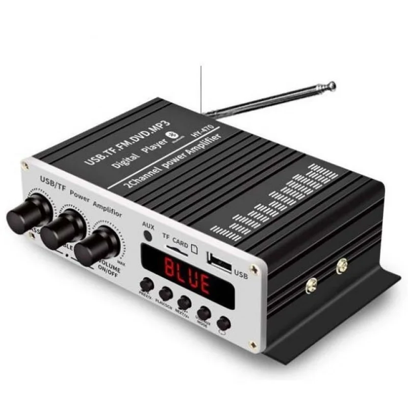 12VPower AmplifierV5.0BluetoothFlac apeLossless Music Playback for Motorcycles and Cars470Power amplifier