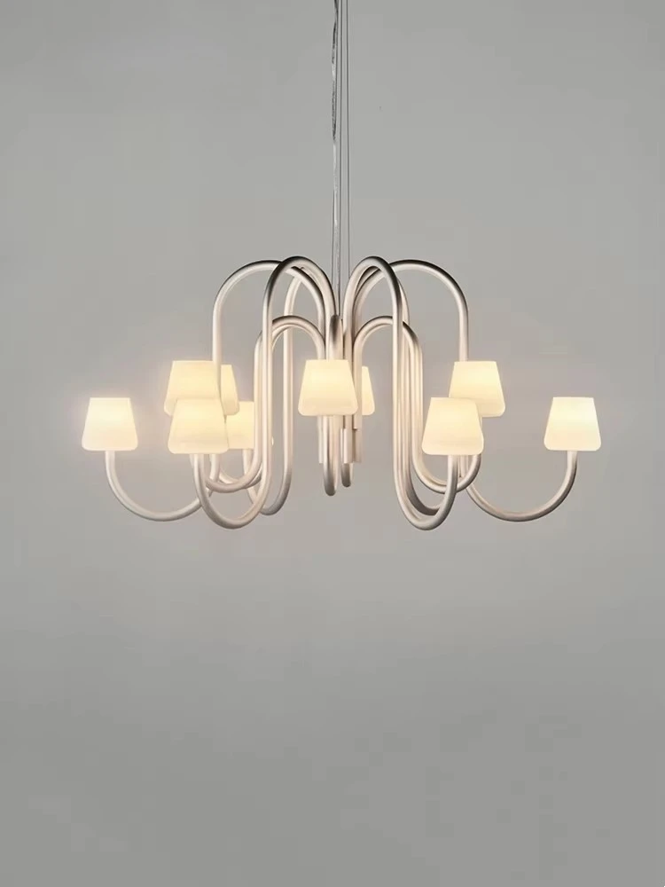 

French Medieval Style Villa Living Room Hanging Lamp Danish Designer's Creative Home Dining Room Study Room Bedroom Hanging Lamp