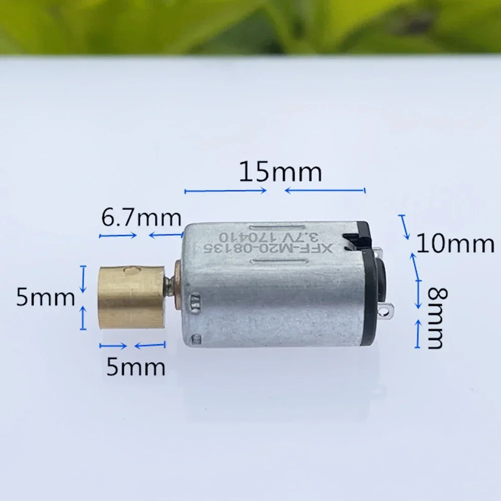 5PCS Micro Mini M20 Vibration Motor DC 3V-3.7V 8*10MM with Copper Eccentric Wheel Vibrator Home Electronic Component Motor