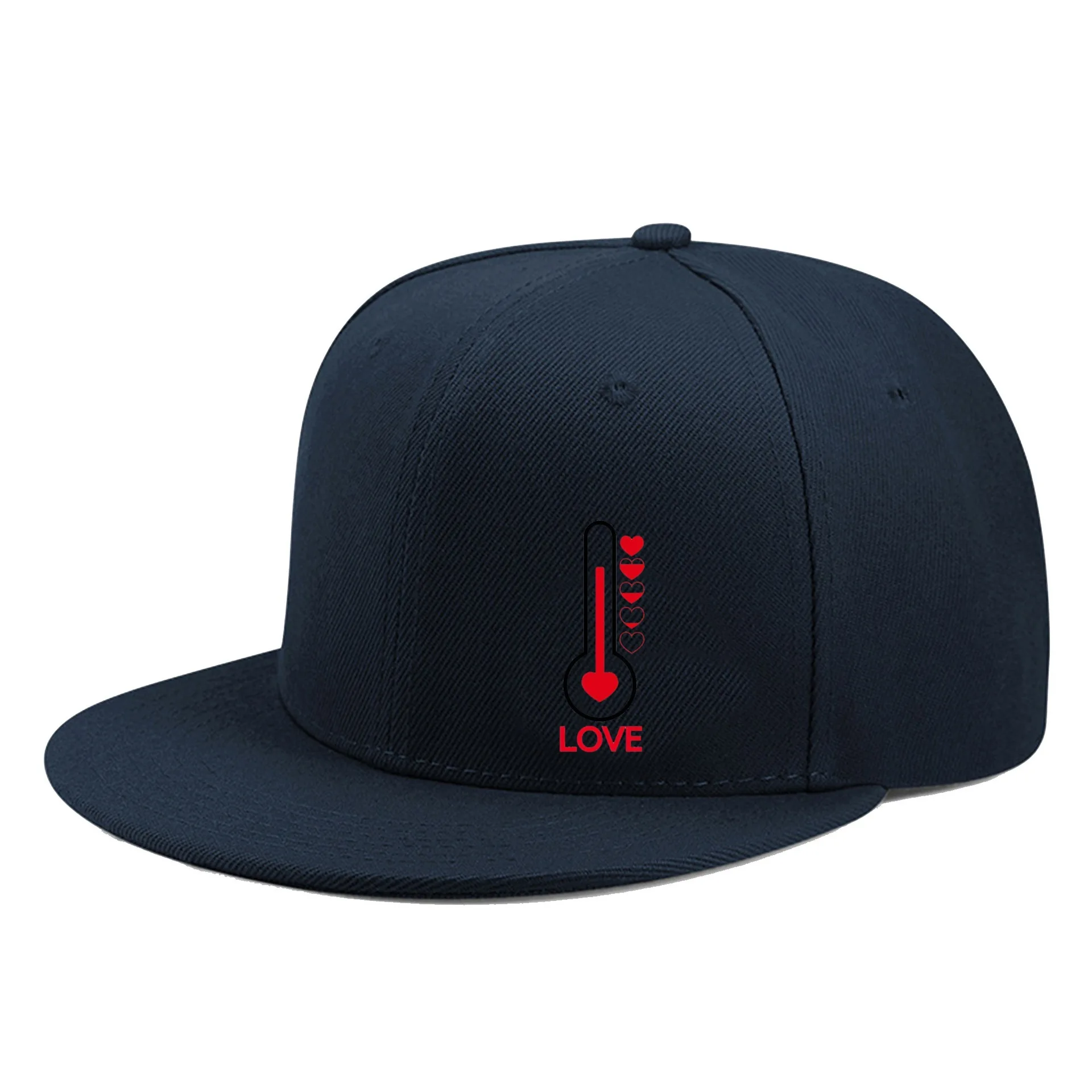 Lettered Smiley Face Print Stylish Baseball Cap for Men and Women Adjustable Sun Protection Woven Flat Brim Sun Hat Gorras