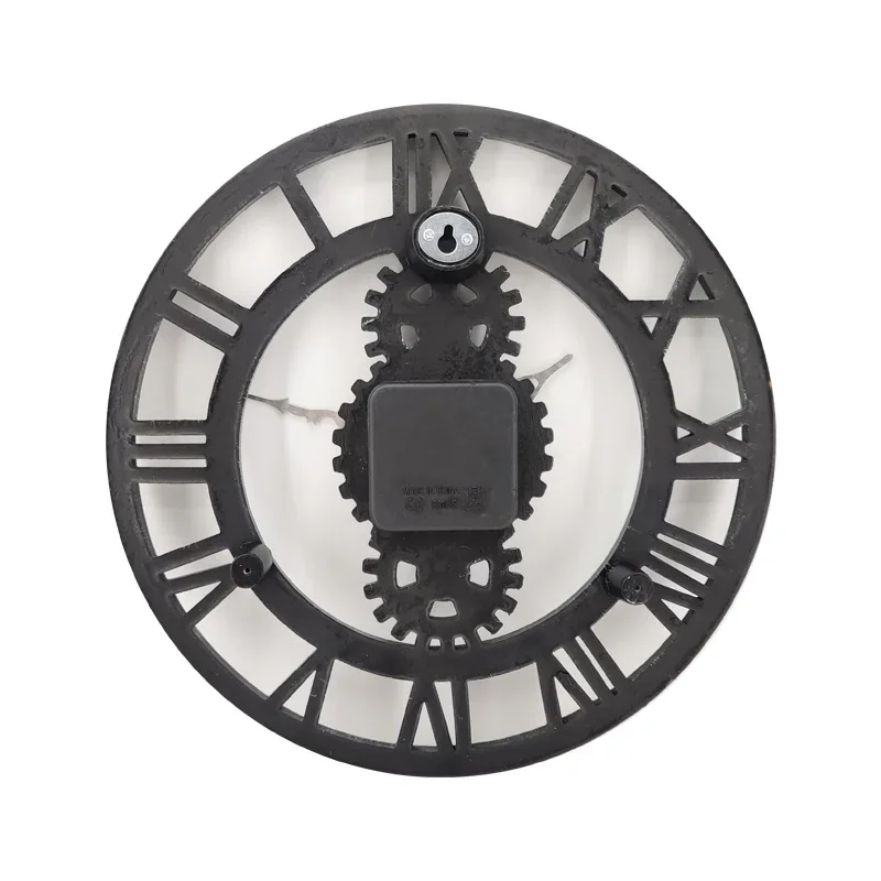 12 Inch Outdoor Waterproof Wall Clock Nordic Vintage Resin Decorative Clock Quartz Watches Home Garden Decoration Pendant