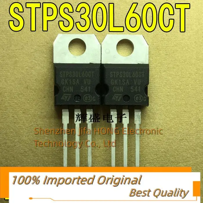 10PCS/Lot  STPS30L60CT ST TO-220  30A 60V Imported Original Best QualityReally Stock Original