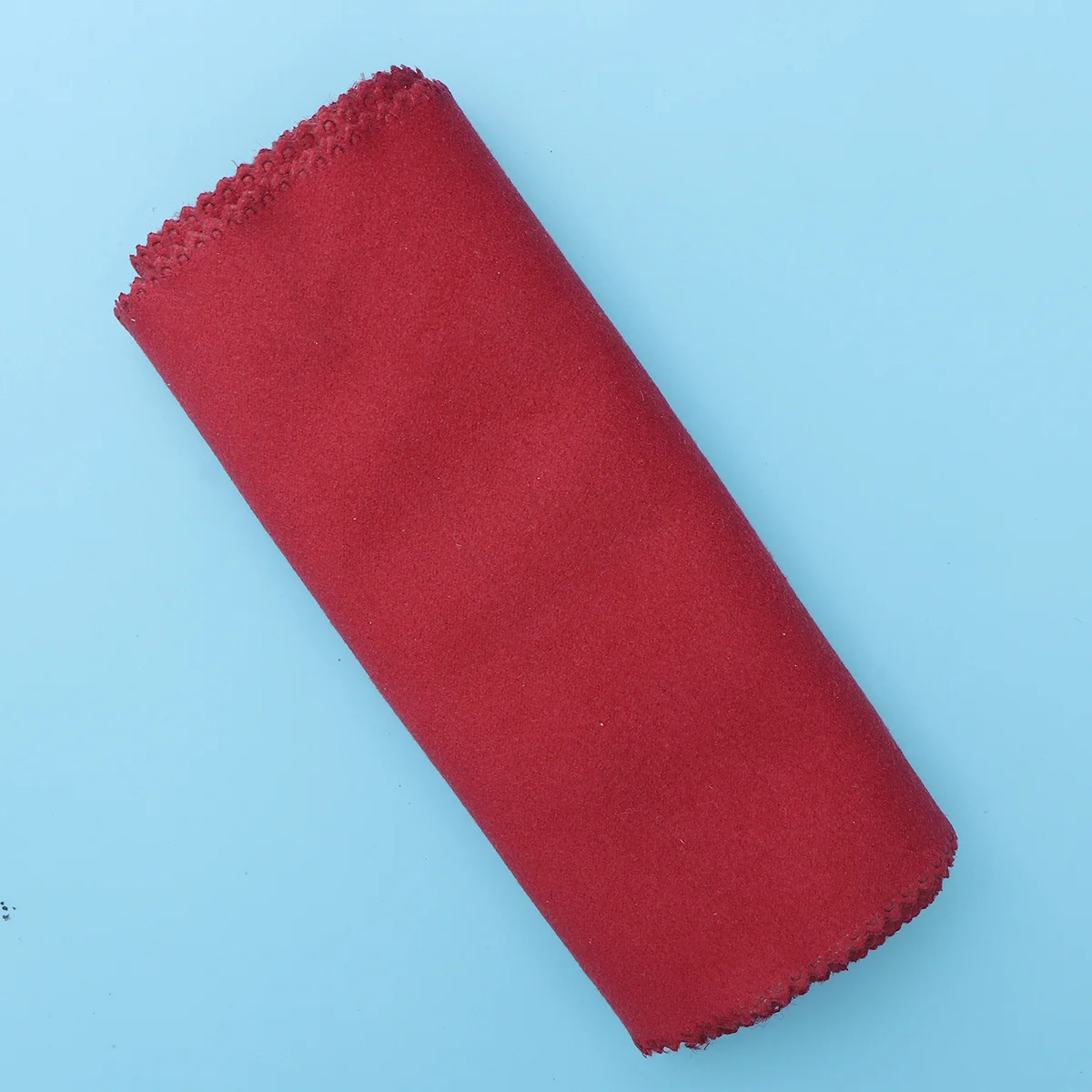 

Piano Keyboard Dirt-Proof Cover Red Wool Cloth Anti-Scratch Protection Piano Decoration Cleaning Accessory for Upright Grand