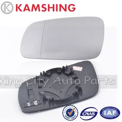 CAPQX Con riscaldamento Per AUDI A6 C5 1999 2000 2001 2002 2003 2004 2005 Retrovisore Specchio di Vetro specchio di vista Posteriore lente bianca