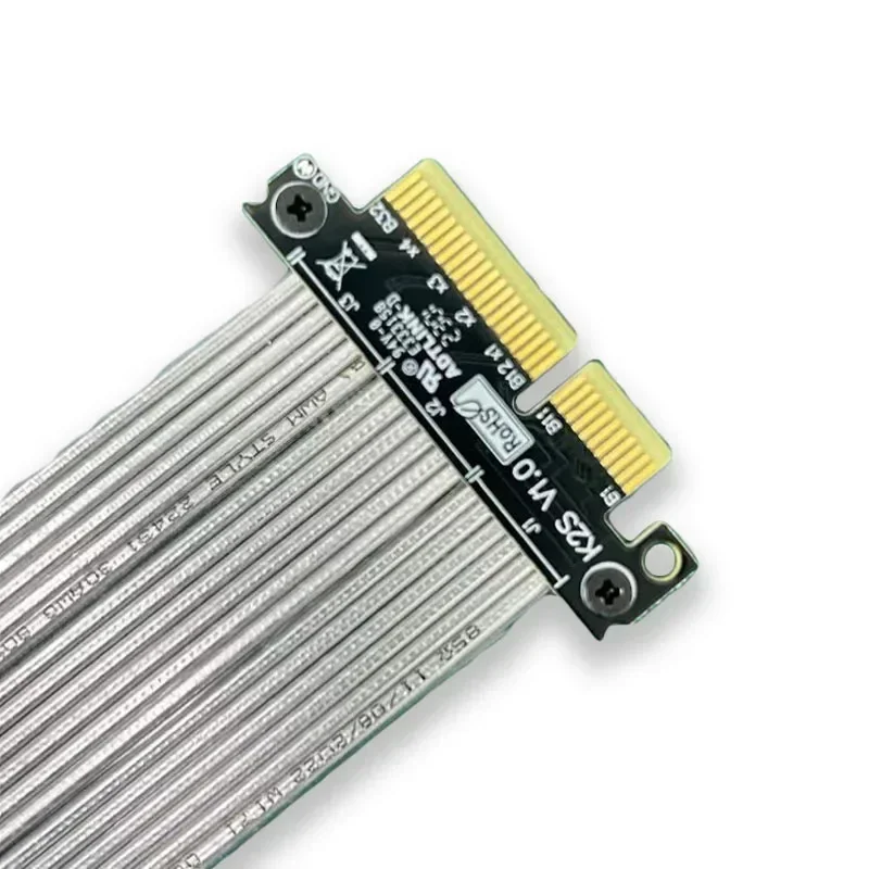 ADT-Link PCI-E 4.0 x4 x8 to x16 Riser Cable Gen 4 PCIe x4 64Gbps PCI E x8 Adapter Cable for RTX3090 RX6800xt GPU Extension Cable